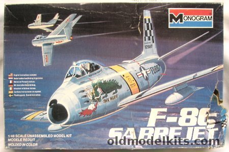 Monogram 1/48 F-86 Sabre Jet 'The Huff' or 'Miss Jenny', 5427 plastic model kit
